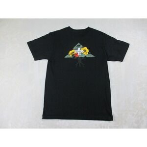 Lifted Research Group LRG Shirt Mens Medium Black Standard Fit‎ Logo Casual